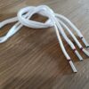 Paire de lacet blanc embouts blanc