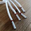 Paire de lacet blanc embouts blanc