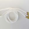 Paire de lacet blanc embouts jaune
