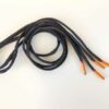 Paire de lacet noire embouts orange