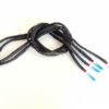 Paire de lacet noire embouts nation