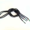 Paire de lacet noire embouts forest