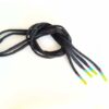 Paire de lacet noire embouts emeraude