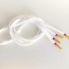 Paire de lacet blanche embouts sunset