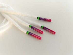 Paire de lacet blanche embouts fireberry