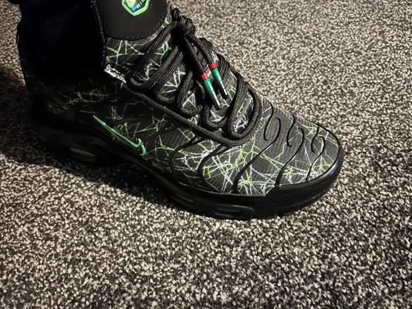 Paire de lacet noire embouts forest