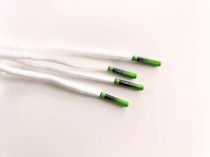IMG_20250428_115848 Paire de lacet blanche embouts Green-fade