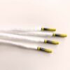 Paire de lacet blanche embouts Yellow-fade