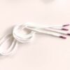 Paire de lacet blanche embouts Pink-fade