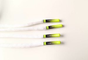 Paire de lacet blanche embouts Neon-fade